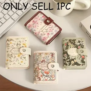 Women's Credit Card Holder with Multiple Slots, Exquisite Large Capacity Compact Card Wallet, Driver's License All-in-One Case, Multi-Function Business Card Holder & Document Organizer
