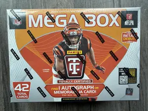 2024 Panini Totally Certified Football Mega Box Sealed 1 Auto or Relic 42 Cards