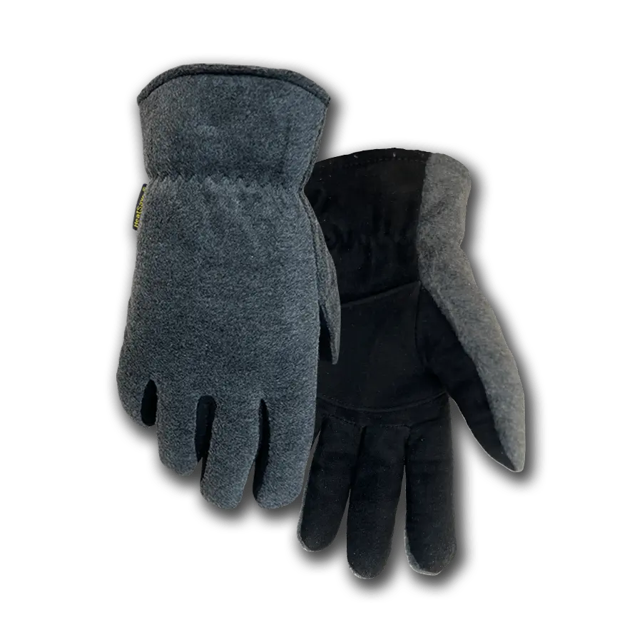 Winter Work Gloves S (2-Pack, Model 1663) - Fleece-Lined, Deer Skin Suede Cold Weather Gloves for Home Improvement & Work Safety