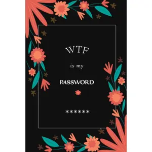 Password Keeper Book: WTF Is My password book With Alphabetical A-Z Tabs, Keep track of Web address, Username, Email, and Note ( 105 Pages ''6x9'' Inches ) - Paperback