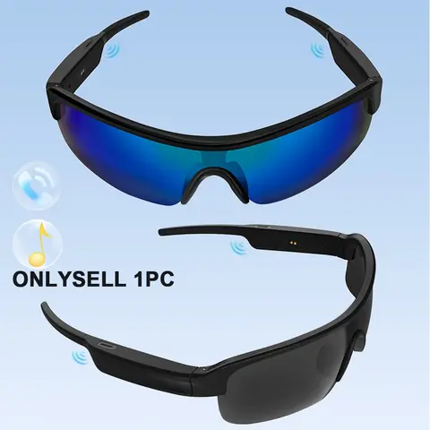 Smart Audio Glasses, Wearable Tech Glasses, Stereo Audio Amplification Smart Glasses, Low Latency UV Protective Glasses for Outdoor Sports, Traveling, Shopping, Electronic Gadgets