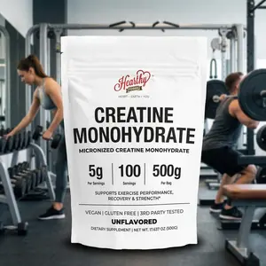Micronized Creatine Monohydrate Powder Supplement, 500G - 100 Servings, 5000mg (5g) Per Serving - for Men & Women Muscle Growth & Recovery, Unflavored