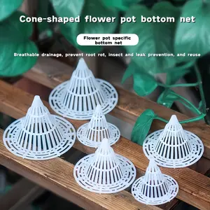 S M L  30 Pack Breathable Drainage Mat for Flower Pots 3D Leakproof Mesh Pad Prevent Root Rot Suitable for Succulents and Orchids Plant Care Garden Bottom Gasket
