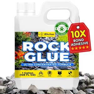 Rock Glue for Landscaping 1 Gallon - 10X Concentrated Mulch Glue for Landscaping, Gravel Binder for Stone/Pebble, Landscape Gravel Adhesive, Rock Stabilizer, Weather Proof, Lasts Up to 2 Year