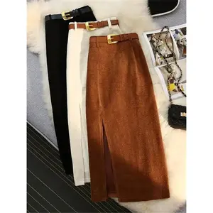 Corduroy Skirt - Casual women’s top with adjustable shoulder straps, made from comfortable fabric, available in multiple colors