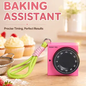 kitchen timer stopper, egg timer for boiling, timer for kids, desktop timer, mechanical timer clock, retro camera design, ideal for classrooms, kitchens, and offices, made of plastic, with lanyard, Utensils