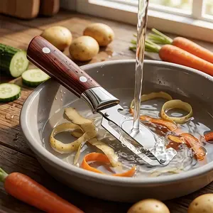 Stainless Steel Multi-Functional Vegetable Peeler and Bottle Opener, Easy-To-Use Kitchen Tool, Utensils, Right-Handed, for Various Vegetables and Fruits, Kitchenware