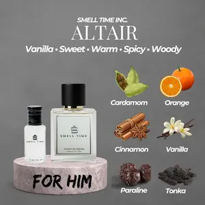 Altair | Warm Vanilla, Amber & Woody Perfume | Smell Time USA
