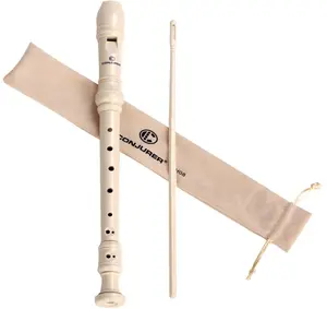 Soprano Recorder Instrument for Kids&Student - German Fingering 8 Hole Flute ABS Descant Recorders for Beginners with Cleaning Rod and Bag