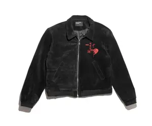 ERD SUEDE CONSTRUCTIVIST JACKET BLACK