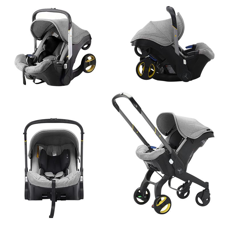 (No Base)Baby Stroller with Free Bag ,Newborn Stroller,Foldable Stroller Legs,Equipped with Chest Clip,One-Click Contraction Function,Alloy Metal Material,4-wheel Travel Toddler Stroller
