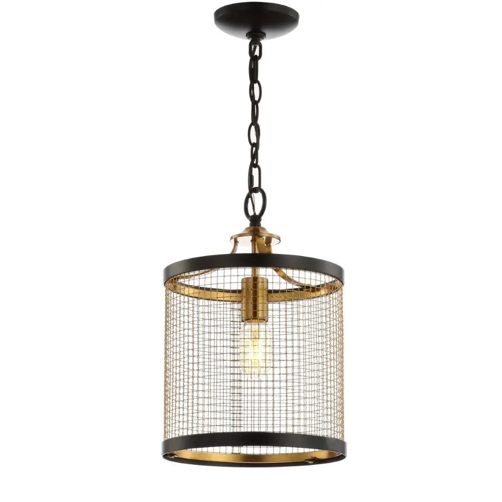 JONATHAN Y Lacey Bohemian Minimalist Iron-Rope Woven Globe LED Pendant Indoor Lighting, Ideal for Living Room, Bedroom, Office