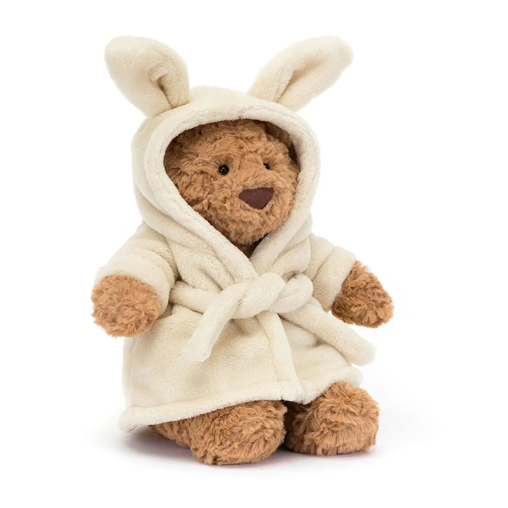 Jellycat Bartholomew Bear Bathrobe - A meaningful birthday gift for bear lovers. Keychain