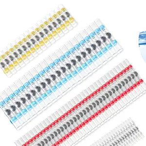 50/100pcs Waterproof Solder Seal Wire Connectors-Heat Shrink Insulated Electrical Terminals