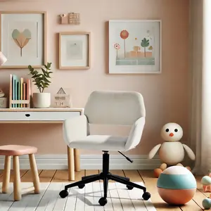 Kids Swivel Desk Chair, Adjustable Height School Chairs