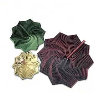 3D Printed Colorful Star Shaped Spiral Tower Decor, Modern Decorations, Creative Multicolor Polygonal Desktop Ornament for Home & Office, Unique Gift Idea