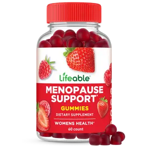Lifeable Menopause Relief for Women | Black Cohosh, Vitex Chasteberry, Lemon Balm extract, Red Clover Extract & More | Great Tasting Vegan Supplement | Night Sweats & Hot Flashes Relief | 60 Gummies