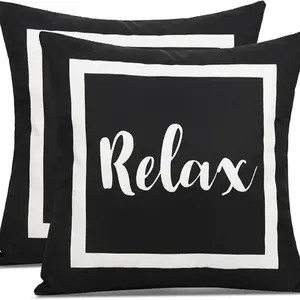 Outdoor Waterproof Pillow Cover Set, 16x16 Inch, 2 Pieces, Ideal for Patio Furniture and Porch Decor