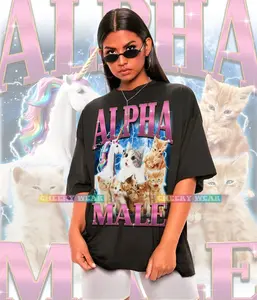 Funny Alpha Male Shirt -Funny Shirts For Friends,Funny 90s Graphic Tee,Meme Shirts,Humor Shirt,Sarcastic Shirt,Gift For Friends