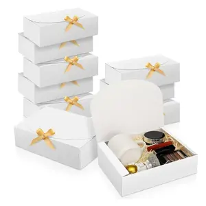 10pcs High-End White Gift Boxes, Foldable Flip-Top Paper Gift Boxes, Elegant, Thickened, Durable Rectangular Gift Boxes, Various Sizes Of Gift Boxes, Surprise Gift Boxes - Packaging Boxes - Gift Bags - Party Favor Boxes, Easy To Assemble