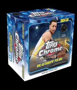 2024/25 Topps Chrome Sapphire Basketball Hobby Box - 1 Auto Per Box