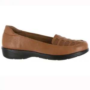 Easy Street Womens Genesis Slip On Flats Casual - Brown