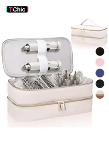 Portable Travel Case for Hair Dryer, Durable Hair Diffuser & Styling Tools, Fashionable Double Layer Storage Space for Hair Accessories, Ideal Organizer for Revlon Styler