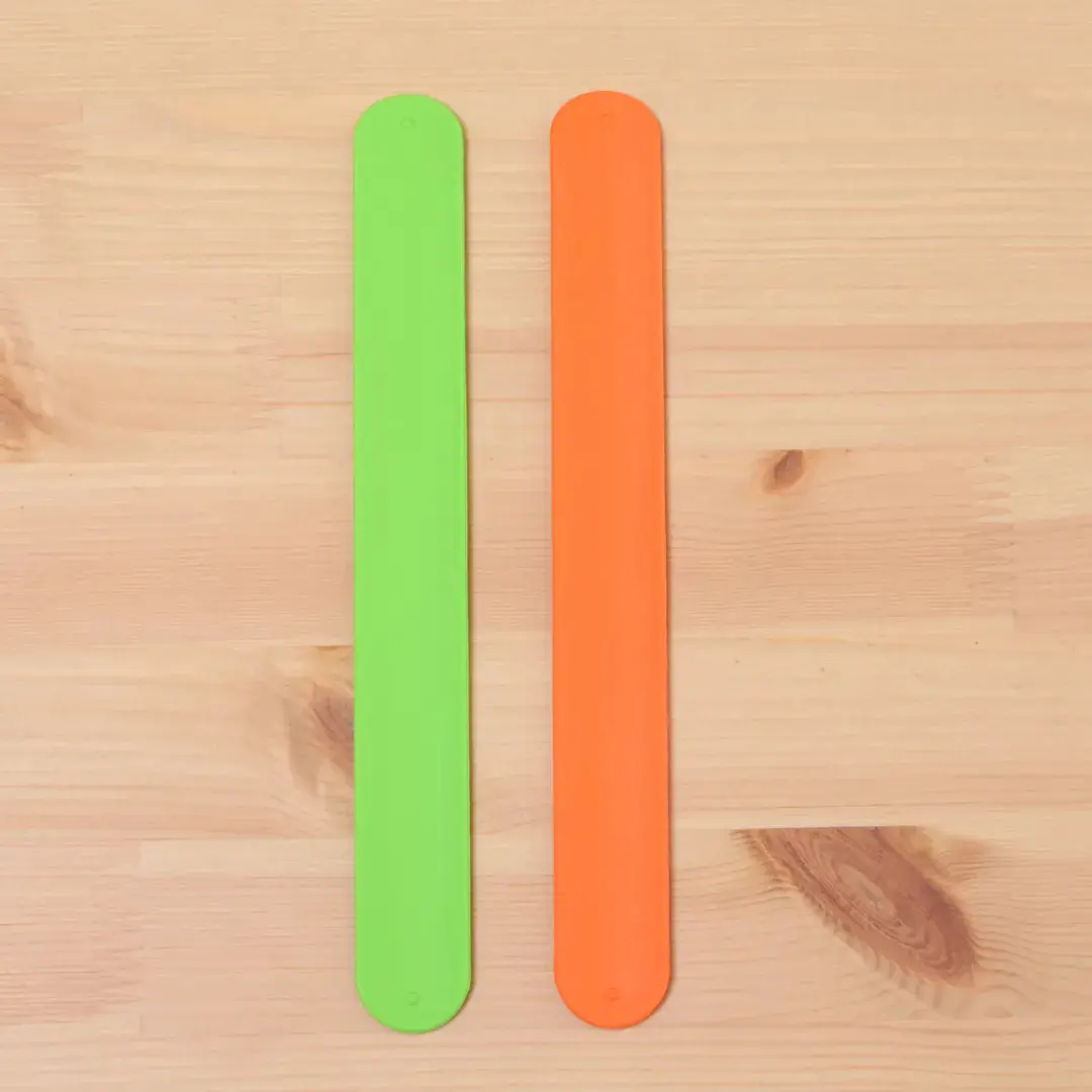 Snap-and-Go Sensory Bands: 2-Pack Silicone Slap Bracelets