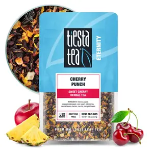 Tiesta Tea | Cherry Punch | Sweet Cherry Herbal Tea | Premium Loose Leaf Blend | Non-Caffeinated | Make Hot or Iced