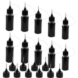 Bivethoi Precision Tip Applicator Bottle,10ml Glue Applicator Bottles, 10 PCS Plastic Needle Tip Squeeze Bottle for Quilling, DIY Paint, Acrylic Painting, Craft, Alcohol Ink and Multi-Purpose Use.
