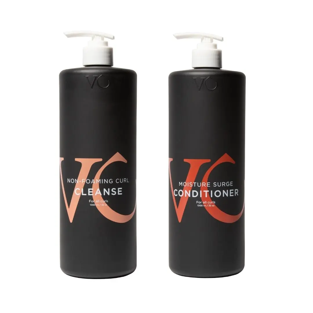 Vicious Curl Cleansing Conditioner DUO 33 oz. For Curly Hair Cleanser Haircare Moisture Shampoo