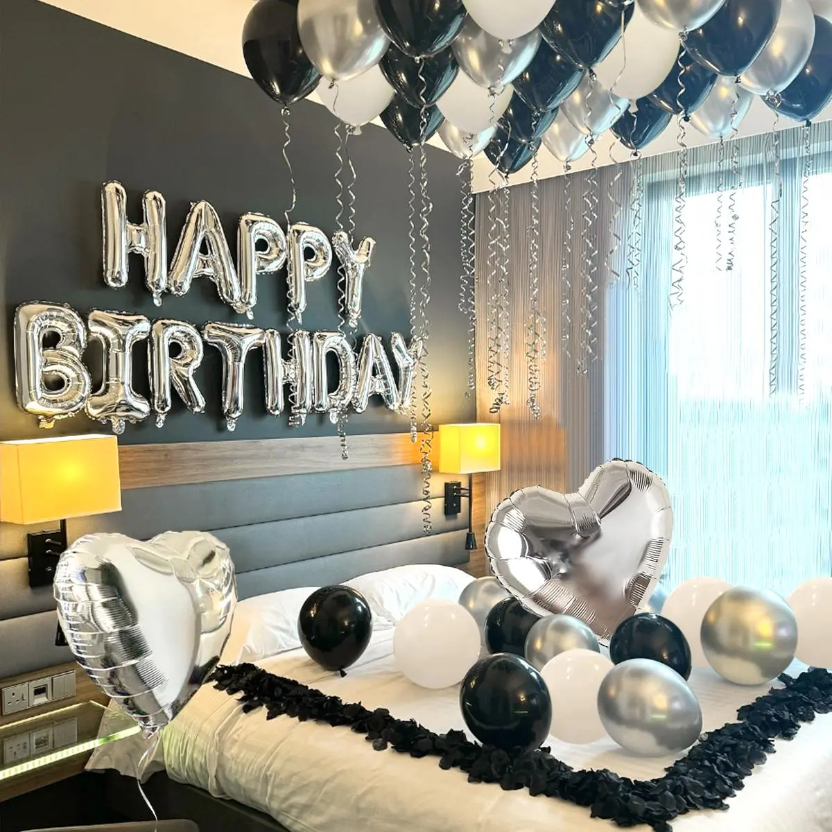 Happy Birthday Balloon Arch Kit, Decorative Balloon Set, Birthday Party Decoration Balloon, Party Supplies for Birthday Anniversary Wedding, Balloon Arch Backdrop, Balloon Decorations Kit, Balloons Arch