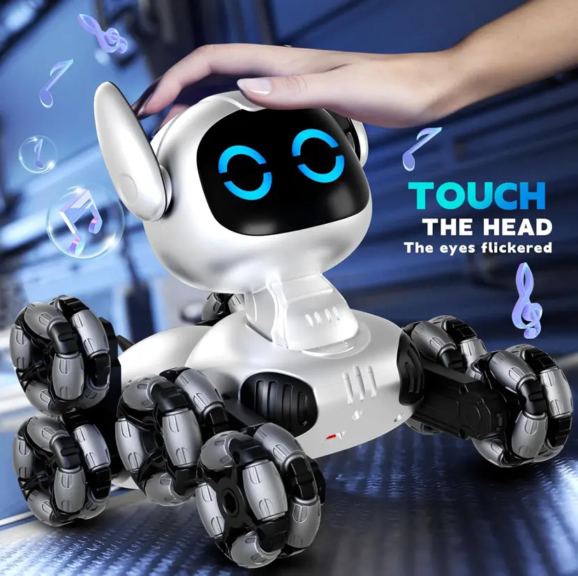 Robot Dog Toys for Kids, Remote Control Robots Dog withAuto-Demonstration,RC Stunt Remote Control Smart Robot Dog forAge Boys Girls Birthday Gift Present