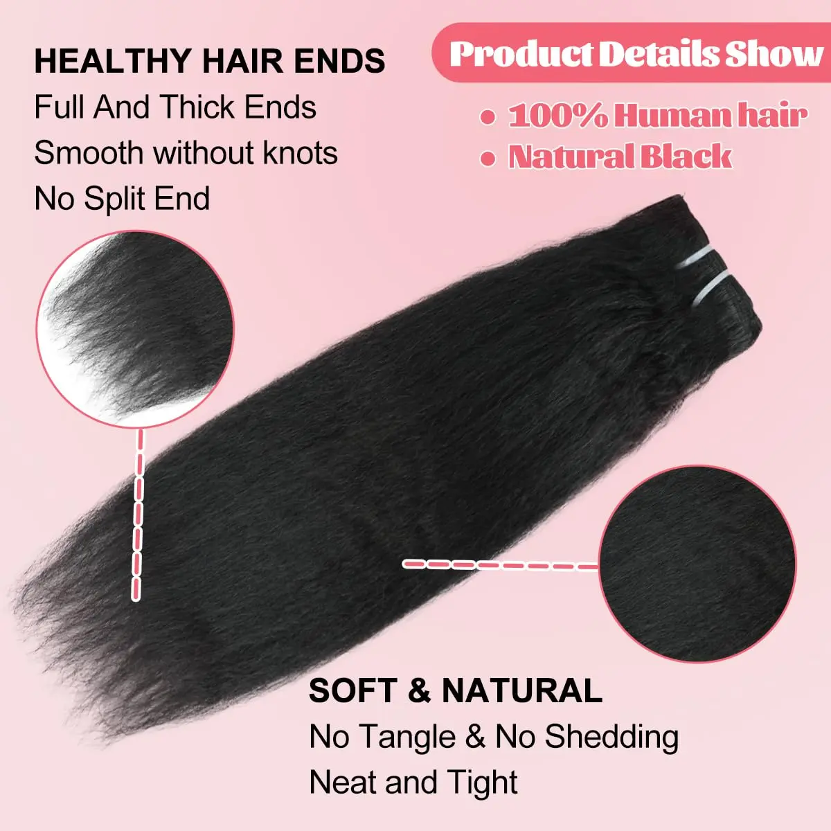 20 Inch Remy Human Hair Clip In Extensions Thick Ends 120g Buy 20 Inch Clip-In Remy Human Hair Extensions | Superhairpieces main image 3