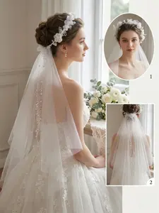 Floral Pearl Multi-Layer Net Headband, Handmade Satin Rose with Beaded Details, Elegant Wedding Accessory for Flower Girl, Bride, Bridesmaid