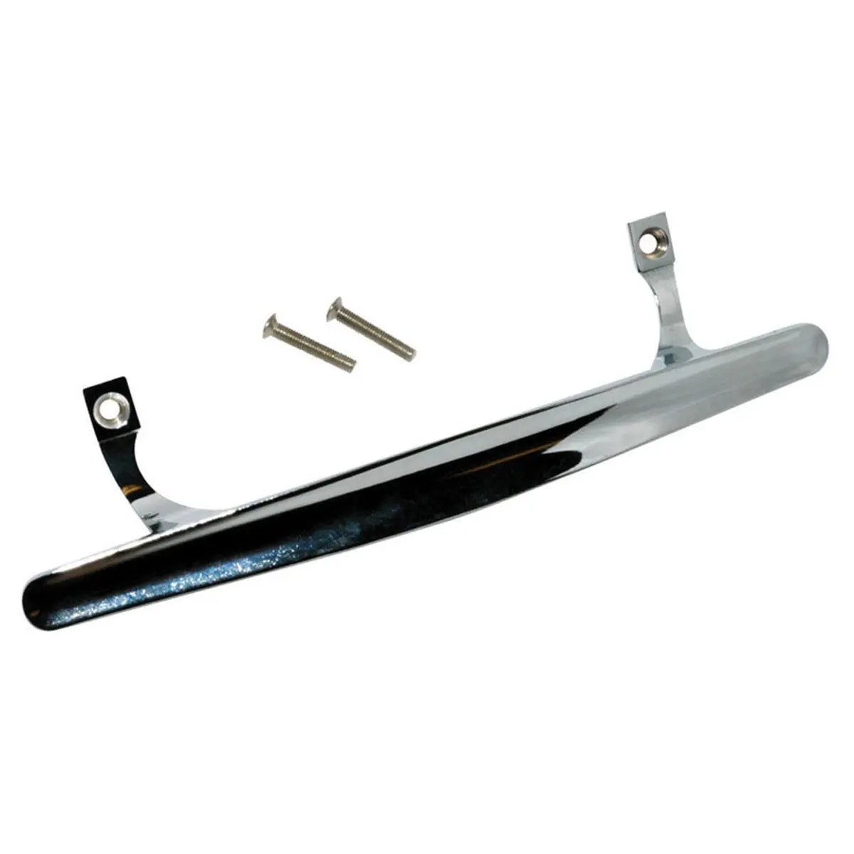 212 MAIN High-Quality Chrome Silver Metal Patio Door Handle Set with Handles + Screws, 1.75 in.-1 in.-6-5/8 in. Screen Hole Spacing Build, Long-Lasting for Outdoor Doors, Patio Users (Inches Measurement)