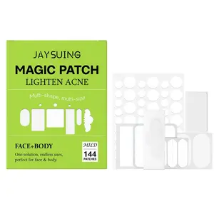 144CT Pimple Patches Variety Pack w/ Tea Tree Oil, Salicylic Acid & Glycerin- Multi-shape Multi-size Blemish Patches for Face & Body Acne Patches , Hydrocolloid Patches Skincare Clear Zit Matte Skin Repair