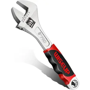 Adjustable Wrench 8 Inch Professional Cr-V Forged With Anti-Slip Grip Wrenches Set Small Crescent Style Hand tools gear metric in hardware  store