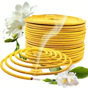 Jasmine Incense Sticks 40/80/120pcs, Spiral Incense, Fresh Jasmine Scent, Burn Time 3-4 Hours, Ideal for Office, Yoga, Reading