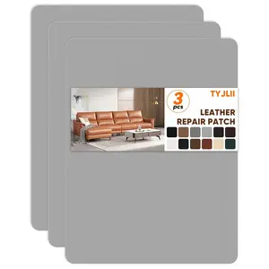 Leather Repair Patch Self Adhesive,8.3″ x 11″ Vinyl Patch Kit,Leather Repair Kit for Furniture,Car Seat,Couch,Office Chair. (Grey)