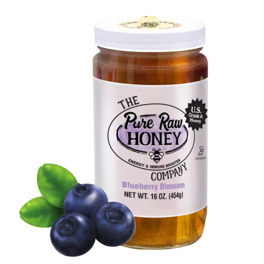Blueberry Blossom Honey Unfiltered 16oz Blueberry Blossom Honey Unfiltered 16oz