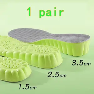 3.5cm Height Increasing Cloud Insoles for All Seasons, Memory Foam Supportive Insoles for Men & Women, Super Soft Breathable Cushioning for Boots & Sneakers, Shoe Insoles, Breathable Heightening Insoles
