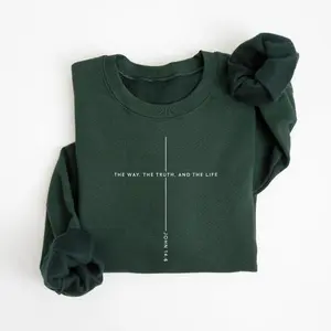Christian Christmas Sweatshirt The Way The Truth And The Life Jesus Lover John 14 6 Bible Verse