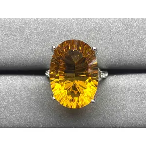 A521 Citrine Ring Natural Stone
