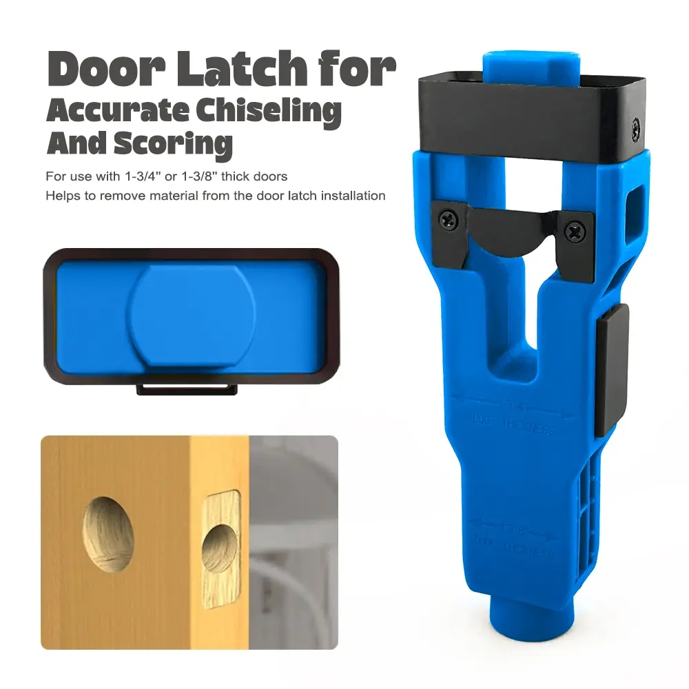 Door Latch Slot Tool Installation Kit, Help Remove Material Installation, Accurate Chiseling, Durable & Easy-To-Use Design, Perfect for Home Improvement Projects, Hand Tools