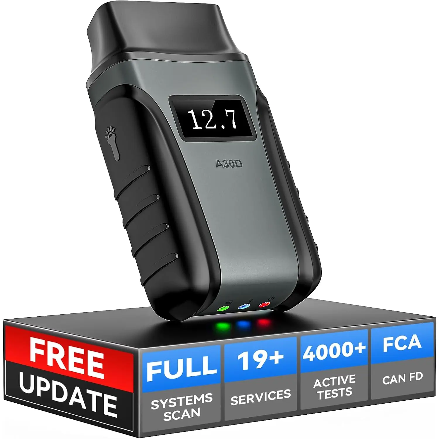 Anyscan A30D OBD2 Scanner Diagnostic Tool , Bidirectional Scan Tool with Lifetime Updates & 19 Resets, Crank Sensor Relearn, Full System Diagnostics,  Code Reader for /Android