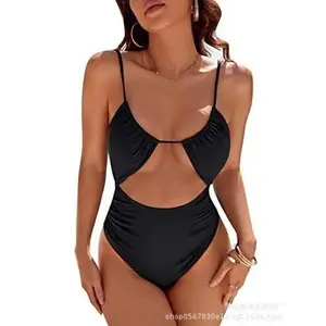 2026 women's new American cute women's one-piece swimsuit women's belly swimsuit