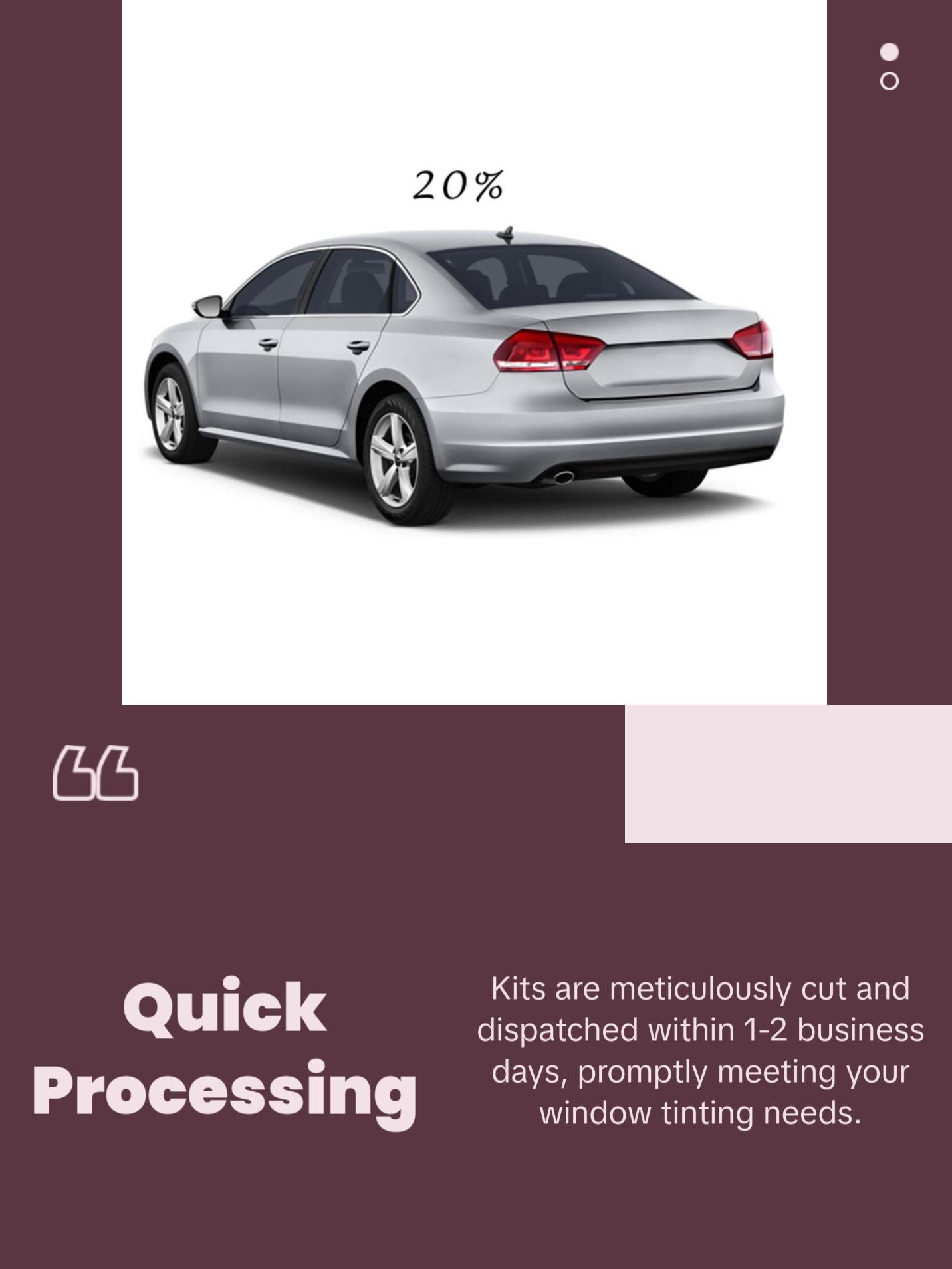 Pre-Cut Tint Kit For Any SUV - 2 Front Windows