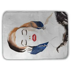 360 stand Marilyn Print Rectangle Bath Mat, 17x24 in, Vintage Chic Microfiber Foam, Absorbent Retro Bathroom Accessories for Home Bathroom Decor