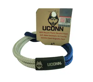 Officially Licensed College ACKnots Bracelets made from 100% Recycled Plastic Nautical Rope. Water Resistant, Soft feel and won't fray or stretch